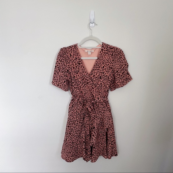 Francesca’s Miami Faux-wrap Minidress, Size XXS - Picture 1 of 3